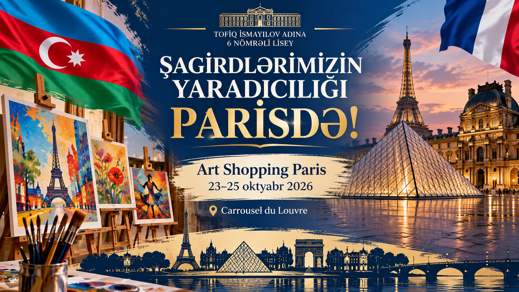 ŞAGİRDLƏRİMİZİN YARADICILIĞI PARİSDƏ!